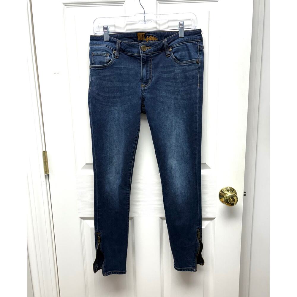 Kut From the Kloth Jeans Skinny Zip Ankle Medium Wash Size 6 style kp7019ma2